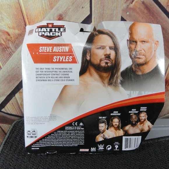 Steve Austin & Aj Styles Battle Pack W contract~NIP~Sealed~Action fi… - Picture 4 of 4